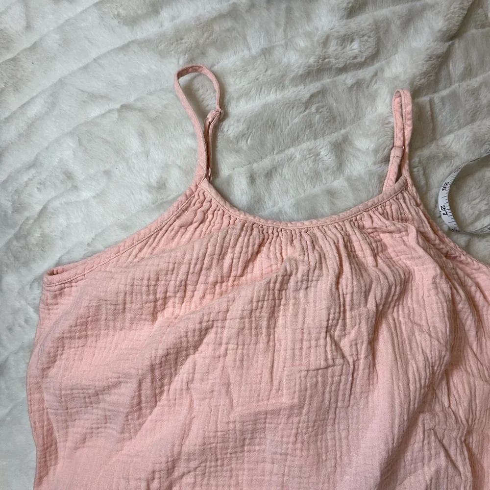 Universal Thread L Pale Pink Gauze Cotton Sundress Preppy City Spring Summer NYC